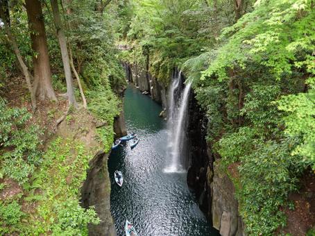 高千穂峡 高千穂峡,宮崎県,渓谷の写真素材