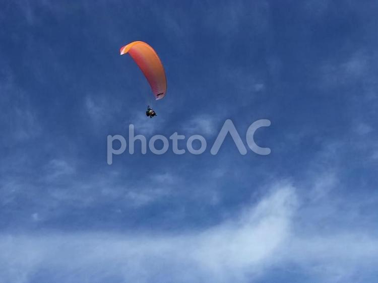 自由 パラグライダー,空,背景の写真素材