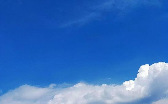 Blue sky clouds, JPG