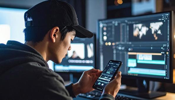 動画編集の写真