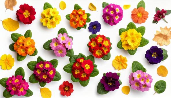 秋から春の花 プリムラ 秋から春の花 プリムラの写真