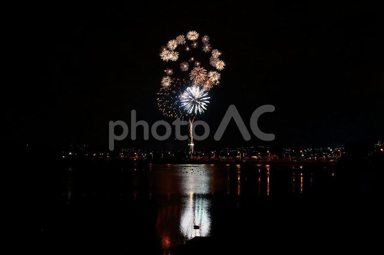 沖縄の花火大会 花火,沖縄,花火大会の写真素材