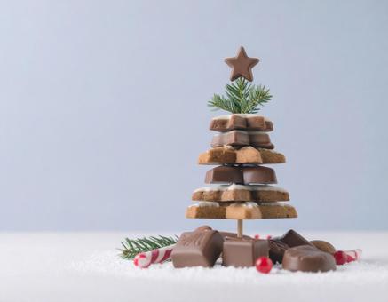 スイーツのクリスマスツリー スイーツのクリスマスツリーの写真