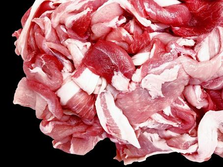 豚肉 豚肉,豚小間切れ,切り落としの写真素材