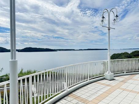 サービスエリアからの風景 サービスエリアからの風景の写真
