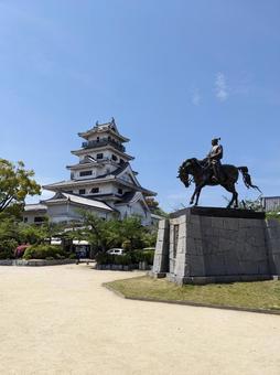 今治城＠愛媛県今治市 今治城,城,愛媛の写真素材