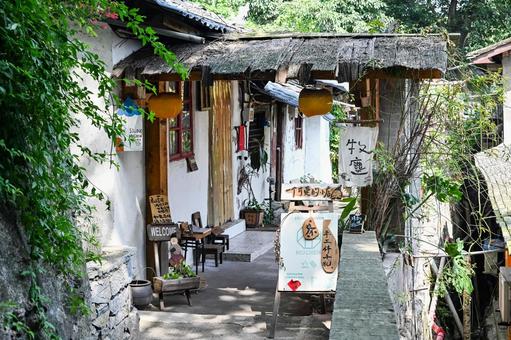 重慶・磁器口  重慶,磁器口,古鎮の写真素材