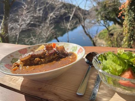 Photo, lunch, curry, curry and rice, 