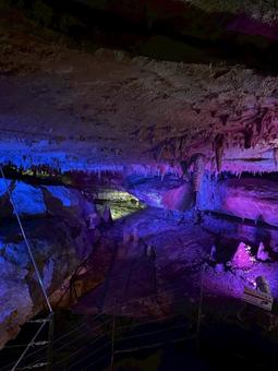 鍾乳洞 鍾乳洞,面不動鍾乳洞,洞川温泉の写真素材