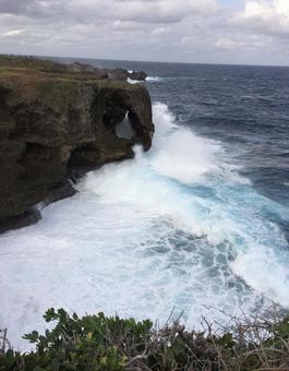 万座毛 万座毛 万座毛,沖縄,海の写真素材