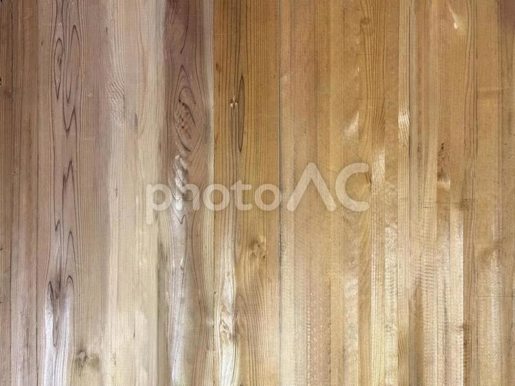 木目背景素材　輝きのあるフロア 木目,テクスチャ,背景の写真素材