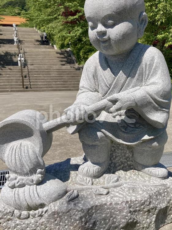 法水寺のお地蔵さん　柄杓 佛光山法水寺,像,佛光山の写真素材