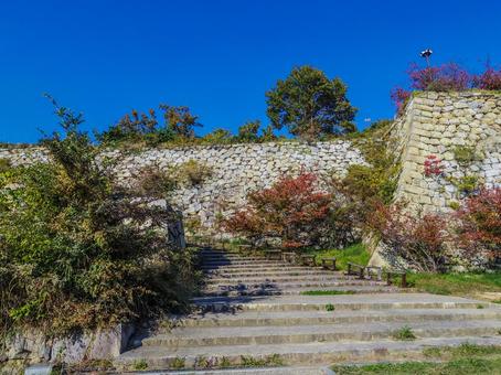 【兵庫県】明石市・明石城跡 明石城跡,明石市,兵庫県の写真素材