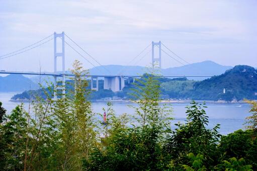 しまなみ海道 橋,しまなみ海道,しまなみ海峡の写真素材