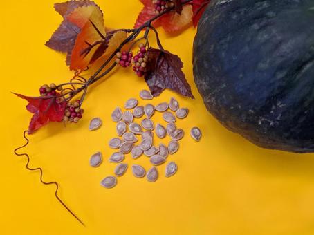 ハロウィンと秋のイメージ_4 ハロウィン,紅葉,秋の写真素材