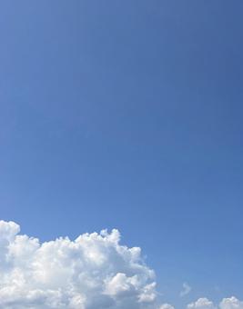 青空と雲 青空と雲の写真