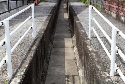 排水溝 排水溝,用水路,川の写真素材