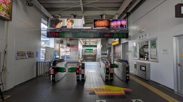 JR東日本  大曲駅　改札 jr東日本,jr,秋田県の写真素材