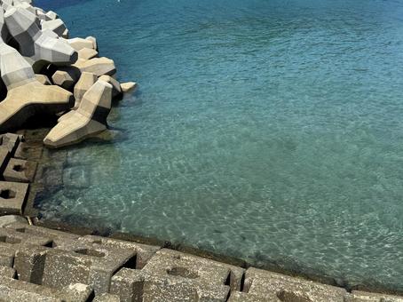 Sea breakwater, JPG