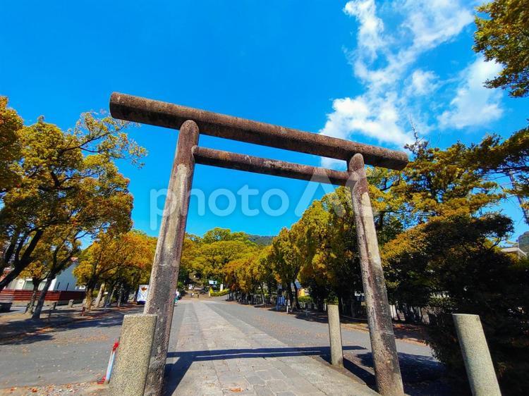 写真素材：鹿児島県 鹿児島神宮の鳥居 鹿児島神宮,鹿児島県,大隅正八幡宮の写真素材