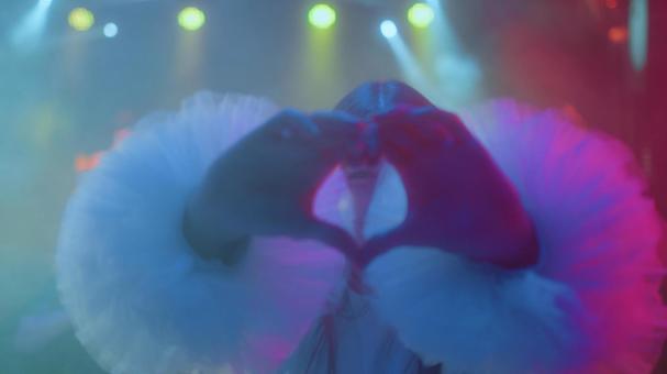 Close-up of a heart made by hands, JPG