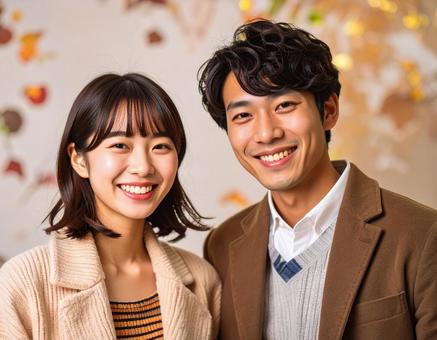 ナチュラルな表情でデートする20代恋人 ナチュラルな表情でデートする20代恋人の写真