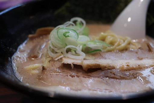 Pork bone soy sauce ramen topped with char siu, JPG Pork bone soy sauce ramen topped with char siu, JPG