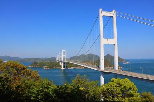 しまなみ海道の来島大橋 しまなみ海道の来島大橋 しまなみ海道,来島大橋,四国の写真素材