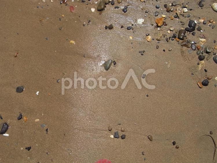 小石と砂浜 海,夏,自然の写真素材