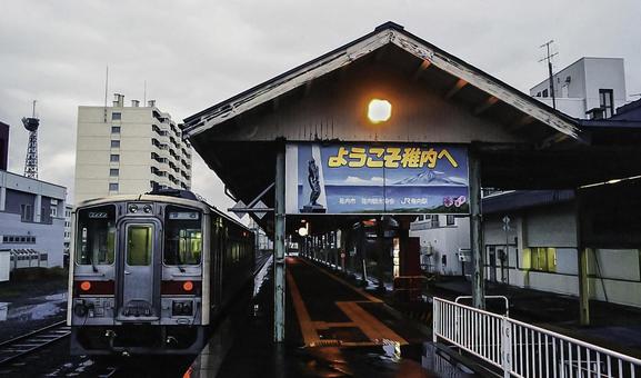 旧稚内駅のキハ54 旧稚内駅のキハ54の写真