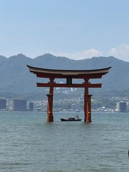 厳島神社② 厳島神社② 世界遺産,風景,お参りの写真素材