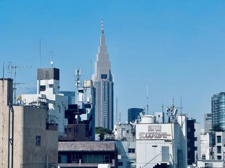 東京都心の風景 東京都心の風景 東京,nttドコモタワー,都心の写真素材