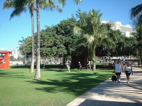 ハワイ　カピオラニビーチの写真