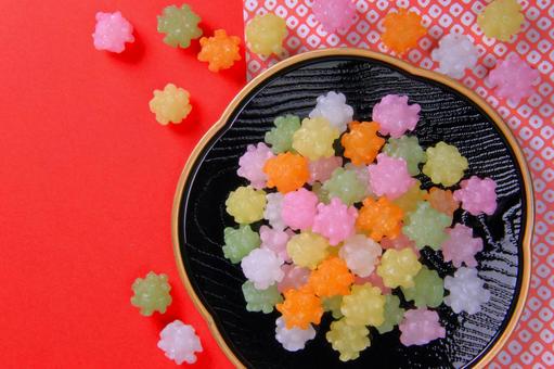 甘味 21 金平糖 甘味 21 金平糖 金平糖,コンフェイト,和菓子の写真素材