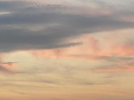 6月の夕焼け空 6月の夕焼け空の写真