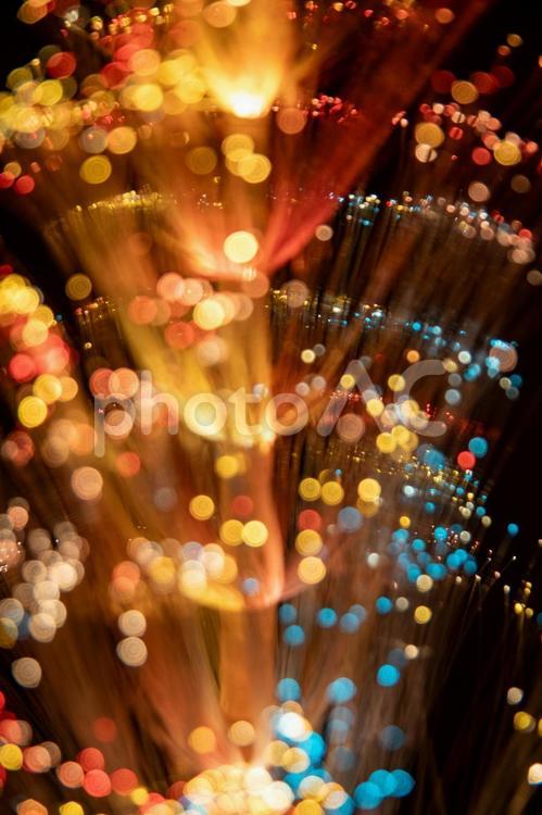 玉ボケの落ち着いた抽象的な背景02 夜,ボケ,光の写真素材