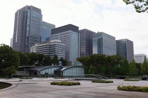 和田倉噴水公園　2025年 和田倉噴水公園,東京,早朝の写真素材