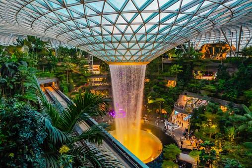 【シンガポール】ジュエル チャンギ空港 シンガポール,ジュエル,チャンギの写真素材