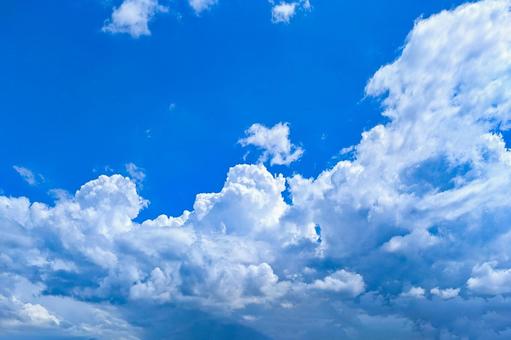 夏空 入道雲 夏空 入道雲の写真