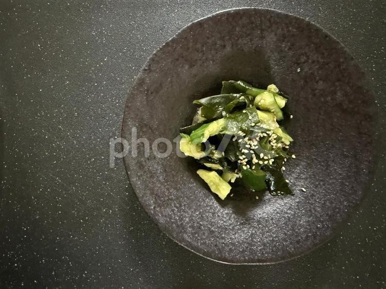 きゅうりとわかめの中華サラダ きゅうり,ワカメ,中華の写真素材