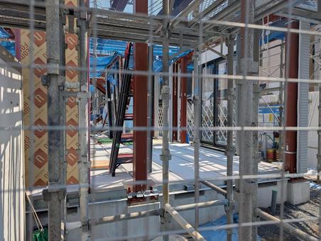 建設中の家 建設,建築,新築の写真素材