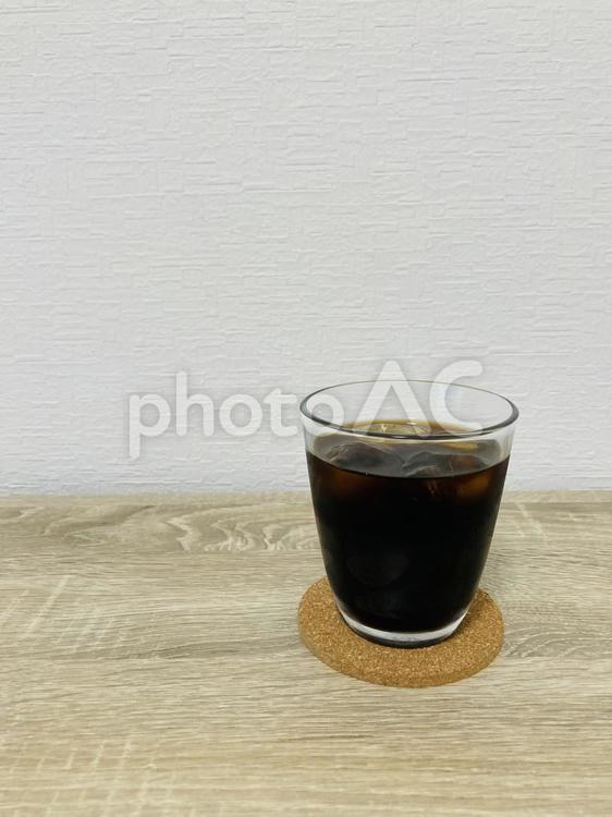 家で飲むアイスコーヒー アイスコーヒー,コーヒー,グラスの写真素材