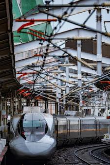 新幹線　レールスター　 レールスター,新幹線,山陽新幹線の写真素材