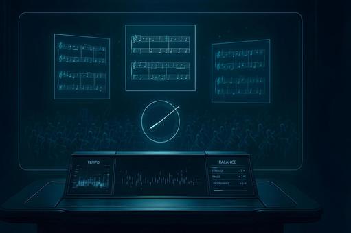 コンサート指揮台の写真