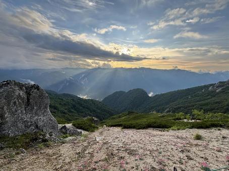 The view from Tsubamesanso, north alps, natural, the scenery, JPG