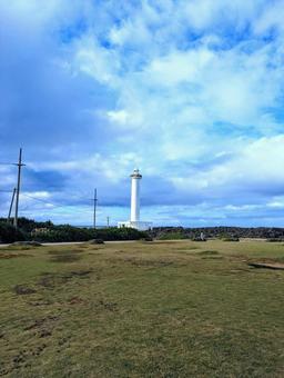 沖縄 残波岬 灯台 沖縄 残波岬 灯台の写真