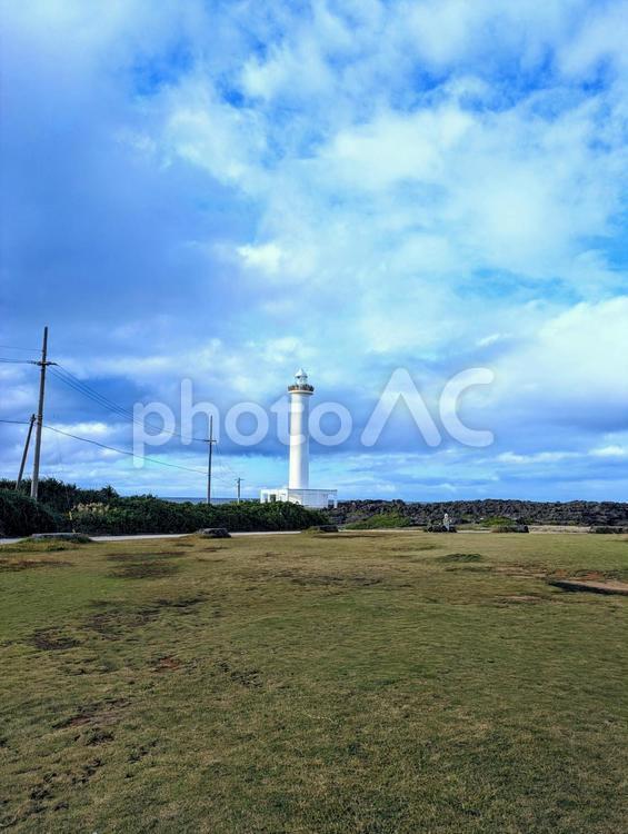 沖縄　残波岬　灯台 沖縄,残波岬,灯台の写真素材