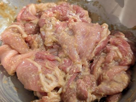 豚肉の生姜焼き作り 豚肉の生姜焼き作りの写真