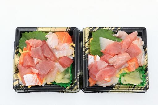 ばらちらし丼（魚屋さんの鮨） ばらちらし丼,鮨,ちらし鮨の写真素材