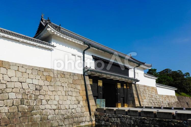 京都 二条城（離宮二条城）の東大手門（正門） 二条城,元離宮二条城,日本の城の写真素材